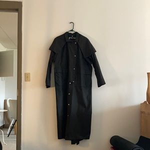 Black Duster Jacket | men’s Large | black canvas